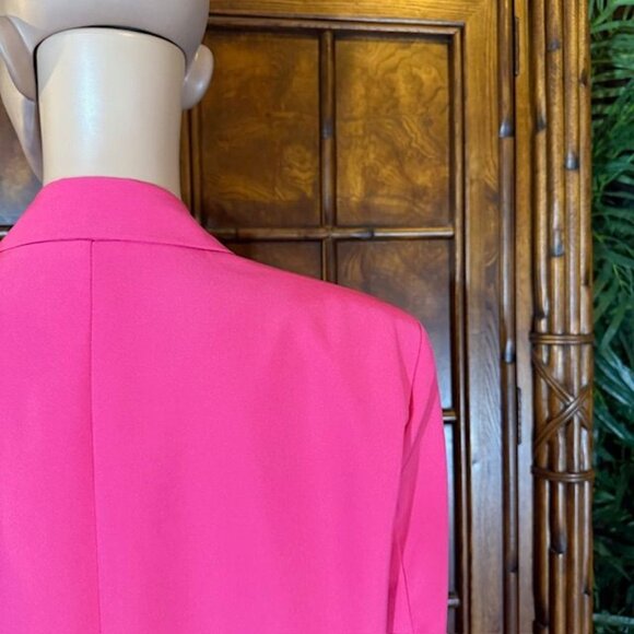 NWOT Pink Punch Classic Double-Breasted Blazer - Picture 9 of 11